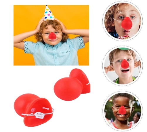 Kırmızı Renk Lastikli Burun Palyaço Burun