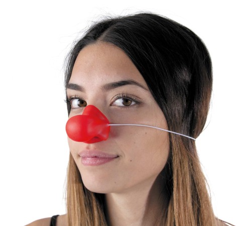 Kırmızı Renk Lastikli Burun Palyaço Burun
