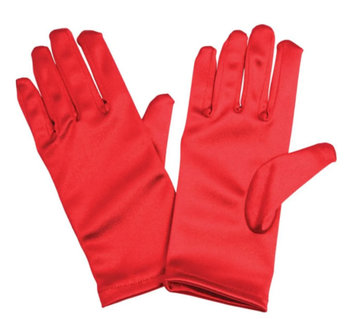 Kırmızı Renk Likralı 23 Nisan 29 Ekim 19 Mayıs Gösteri Bando Eldiveni 10 Çift ( 20 Adet )