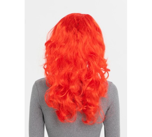 Kırmızı Renk Uzun Dalgalı Parti Peruğu