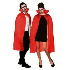 Kırmızı Renk Yakalı Pelerin 120 cm