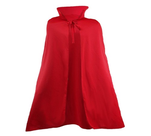 Kırmızı Renk Yakalı Pelerin 120 cm