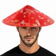 Kırmızı Saten Çin Desenli Dragon İşlemeli Şapka – Lastikli