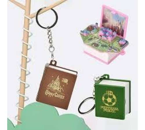 Kitap Şeklinde 3D Anahtarlık