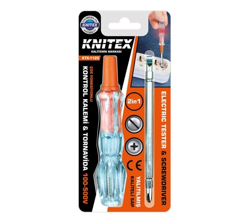 2İN1 DÜZ - YILDIZ ÇIKAR TAK KONTROL KALEMİ - TORNAVİDA 100-500V