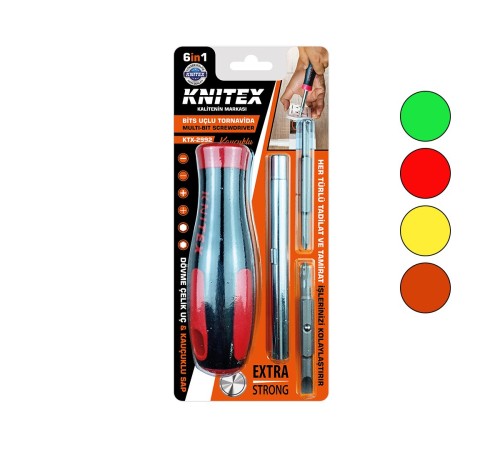 6IN1 - ÇIKAR TAK KAUÇUKLU BİTS UÇLU TORNAVİDA