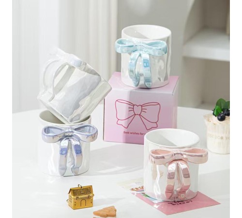 Kurdale Motifli Seramik Kupa Bardak