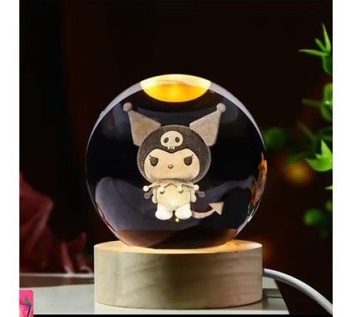 Kuromi Işıklı Cam Küre Kod 63
