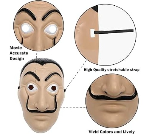 La Casa De Papel Salvador Dali Maskesi Orjinal İthal Ürün