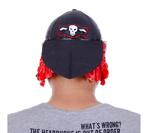 Lateks Şapkalı Gözlüklü Beyaz Maske