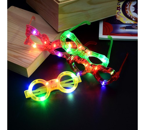 Led Işıklı Karışık 6 Model Yanar Söner Parti Gözlüğü 12 Adet