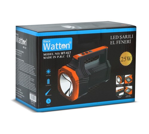 Led Şarjlı El Feneri 25W WT-417