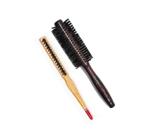 Liva 408& 690 Profesyonel Yanmaz Set Topuz Saç Fırçası-2'li