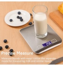 Lüx Dijital Mutfak Terazisi 5 Kg 1 Gr Hassas Paslanmaz Çelik + Pil