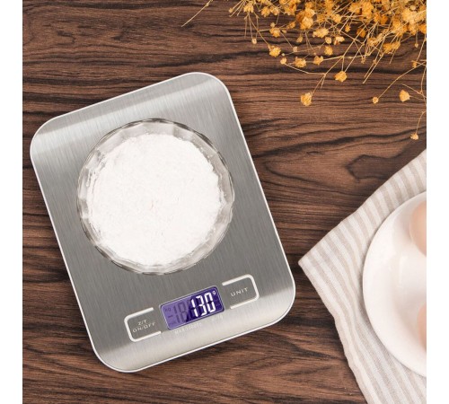 Lüx Dijital Mutfak Terazisi 5 Kg 1 Gr Hassas Paslanmaz Çelik + Pil