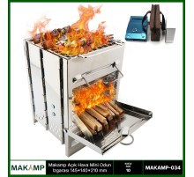 Makamp Açık Hava Mini Odun Izgarası 034