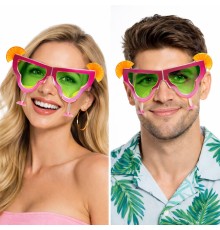 Margarita Bardak Şeklinde Parti Gözlüğü Pembe 16x8 cm