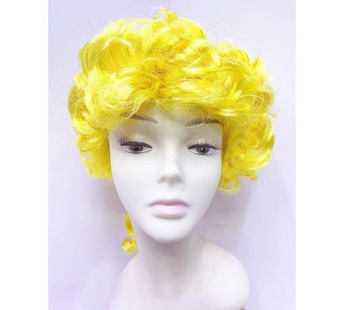 Marquis Baroque Peruk Barok Dönem Yargıç Peruğu Sarı Renk