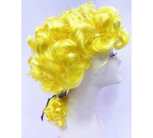 Marquis Baroque Peruk Barok Dönem Yargıç Peruğu Sarı Renk