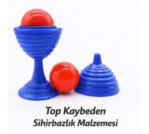 Mavi Renk Sihirli Kupa Top Kaybetme Oyunu 7 cm