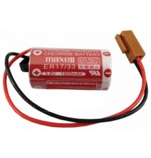 Maxell ER17/33 3.6V 2/3A Size Lithium Pil - Kahverengi Soket