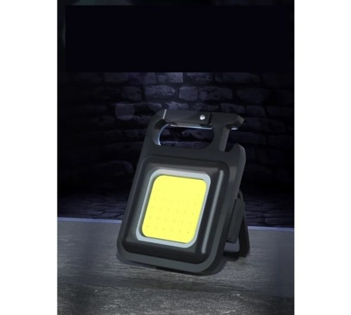 Mini 30 Ledli  Mıknatıslı Anahtarlık Flash Kamp Lambası Askılı Kapak Açacaklı Şarjlı Fener