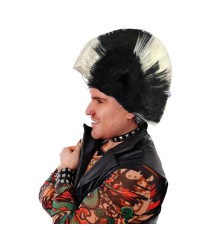 Mohican Mohawk Punk Peruk - 70 li 80 li Yıllar Peruk Model 5