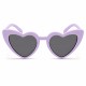 Mor Lila Retro Kalp Gözlük – 80’ler 90’lar Stil Parti Gözlüğü