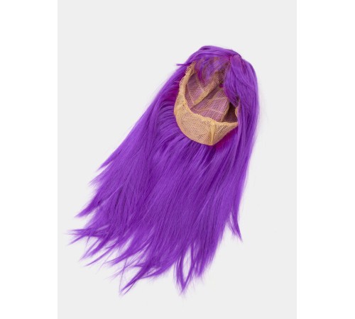 Mor Renk Düz Kesim Uzun Parti Peruğu Takma Saç