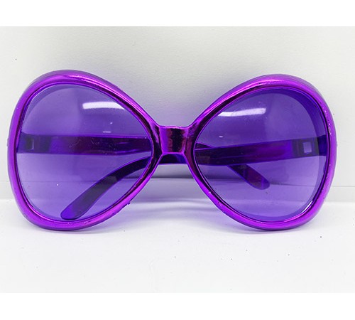 Mor Renk Yeşilçam Nostalji 80li Yıllar 90lı Yıllar Parti Gözlüğü  7x16 cm