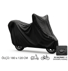 Motosiklet ve Scooter Koruma Brandası – Su ve Toz Geçirmez 180x120 cm