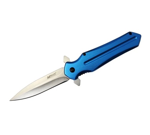 Mtech 4224 Mavi Kamp Çakı 21cm- Yarı Otomatik, Kemerlikli