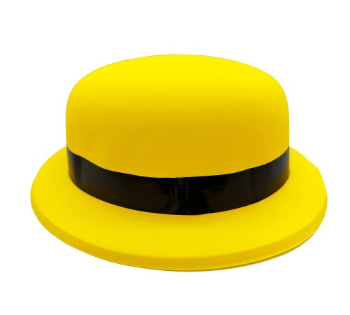 Neon Partisi Sarı Renk Melon Plastik Parti Şapkası