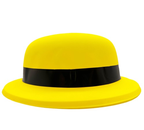 Neon Partisi Sarı Renk Melon Plastik Parti Şapkası