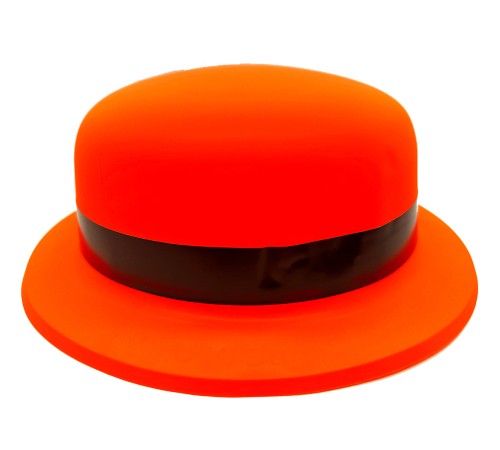 Neon Partisi Turuncu Renk Melon Plastik Parti Şapkası