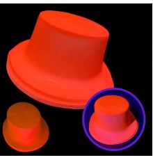 Neon Partisi Turuncu Renk Plastik Fötr Şapka