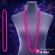 Neon Pembe Boncuk Kolye 80 cm – Retro 80’ler 90’lar Parti Aksesuarı