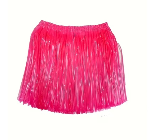 Neon Pembe Hawaii Parti Eteği 40 cm