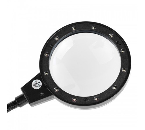 12 Led Clipsli Işıklı Büyüteç Işıklı Masa Lambası Çalışma Lambası