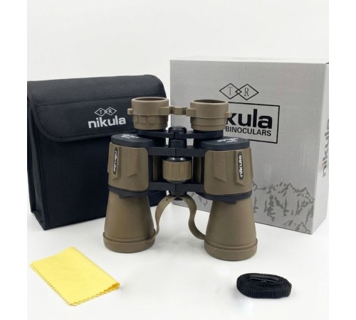 Nikula 20×50 – Geniş ön Mercekli – 1000m/56m El Dürbünü – Çöl Rengi