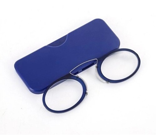 Nikula Burun Üstü Mini Sapsız 3.5x Gözlük Büyüteç - Mavi