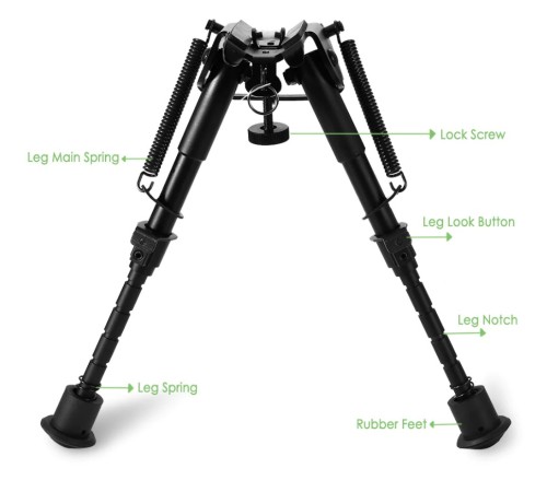 Üstün Metal Alaşım Bipod çatalayak