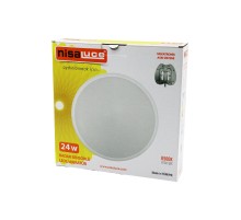 NİSALUCE EAMP-106/B 24W RADAR SENSÖRLÜ LEDLİ ARMATÜR BEYAZ ÇERÇEVE MEKATRONİK ASKI SİSTEMİ 6500K - 2160Lm