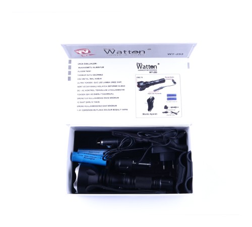 600 Lümen Tx6 Şarjlı Özel Avcı Feneri Wt-253