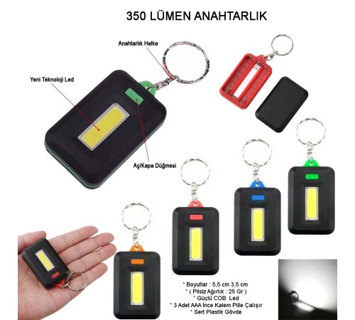 Ortam Aydınlatan 350 Lümen Anahtarlık Wt-377