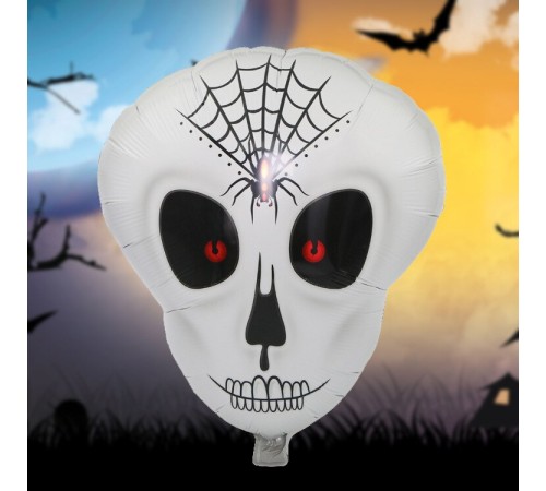 Örümcek Ağ Desenli İskelet Folyo Balon