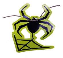 Örümcek Şekilli Asmalı Halloween Flama Banner Afiş 2 Metre