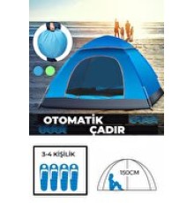 Otomatik Havada Açılan Su Geçirmez Çadır 4 Kişilik
