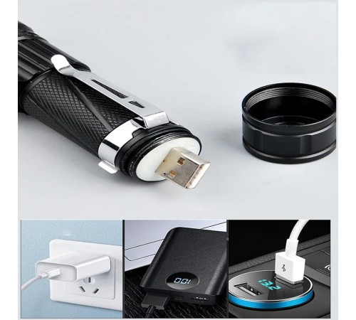 P50 Led Şarjli Mıknatıslı Usb El Feneri Wt-622