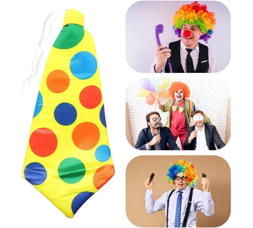 Palyaço Kravatı Lastikli Geniş Kesim 17x37 cm